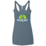 T-Shirts Indigo / X-Small Pizza Planet Women's Triblend Racerback Tank