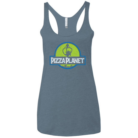 T-Shirts Indigo / X-Small Pizza Planet Women's Triblend Racerback Tank