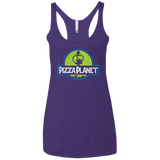 T-Shirts Purple Rush / X-Small Pizza Planet Women's Triblend Racerback Tank
