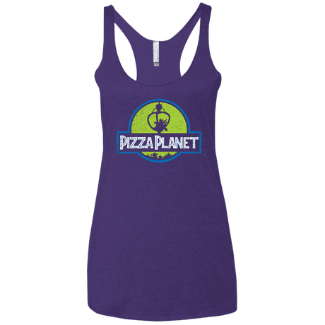 T-Shirts Purple Rush / X-Small Pizza Planet Women's Triblend Racerback Tank