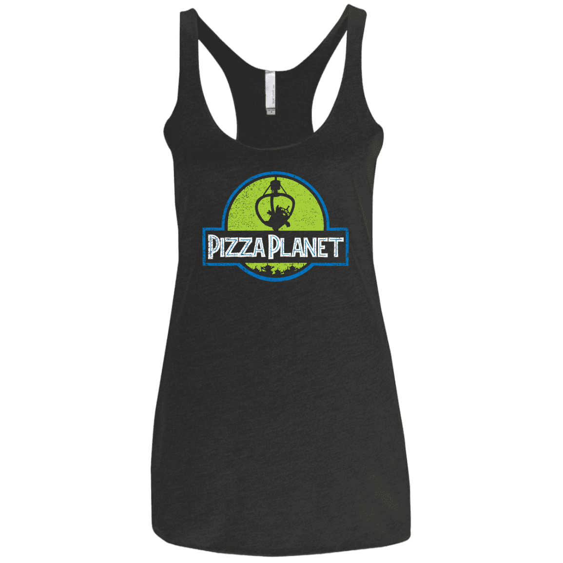 T-Shirts Vintage Black / X-Small Pizza Planet Women's Triblend Racerback Tank