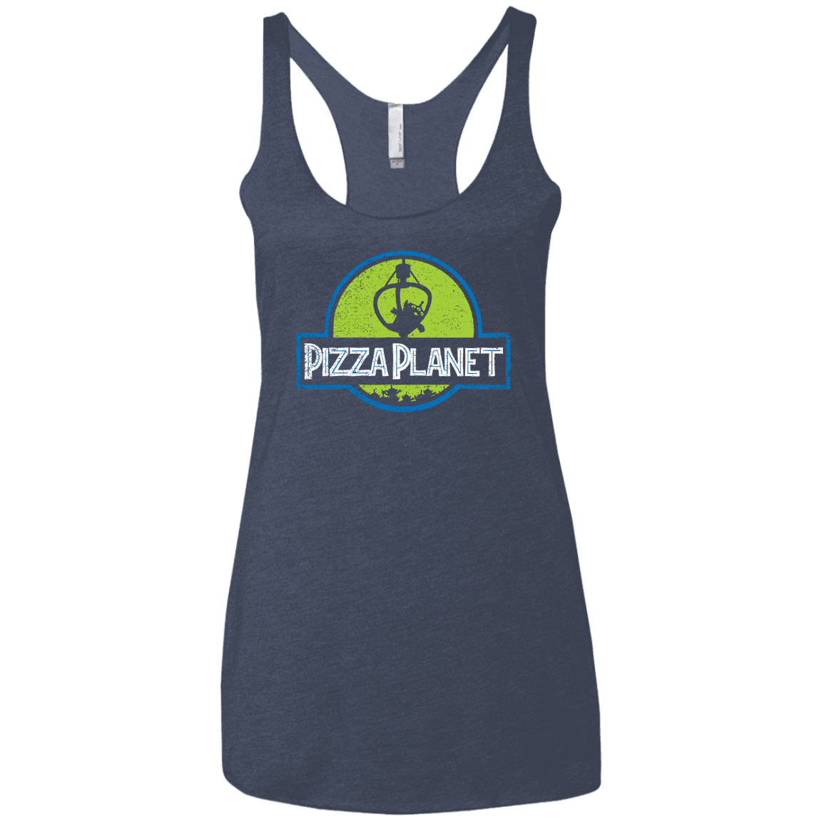 T-Shirts Vintage Navy / X-Small Pizza Planet Women's Triblend Racerback Tank