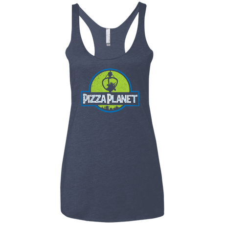 T-Shirts Vintage Navy / X-Small Pizza Planet Women's Triblend Racerback Tank
