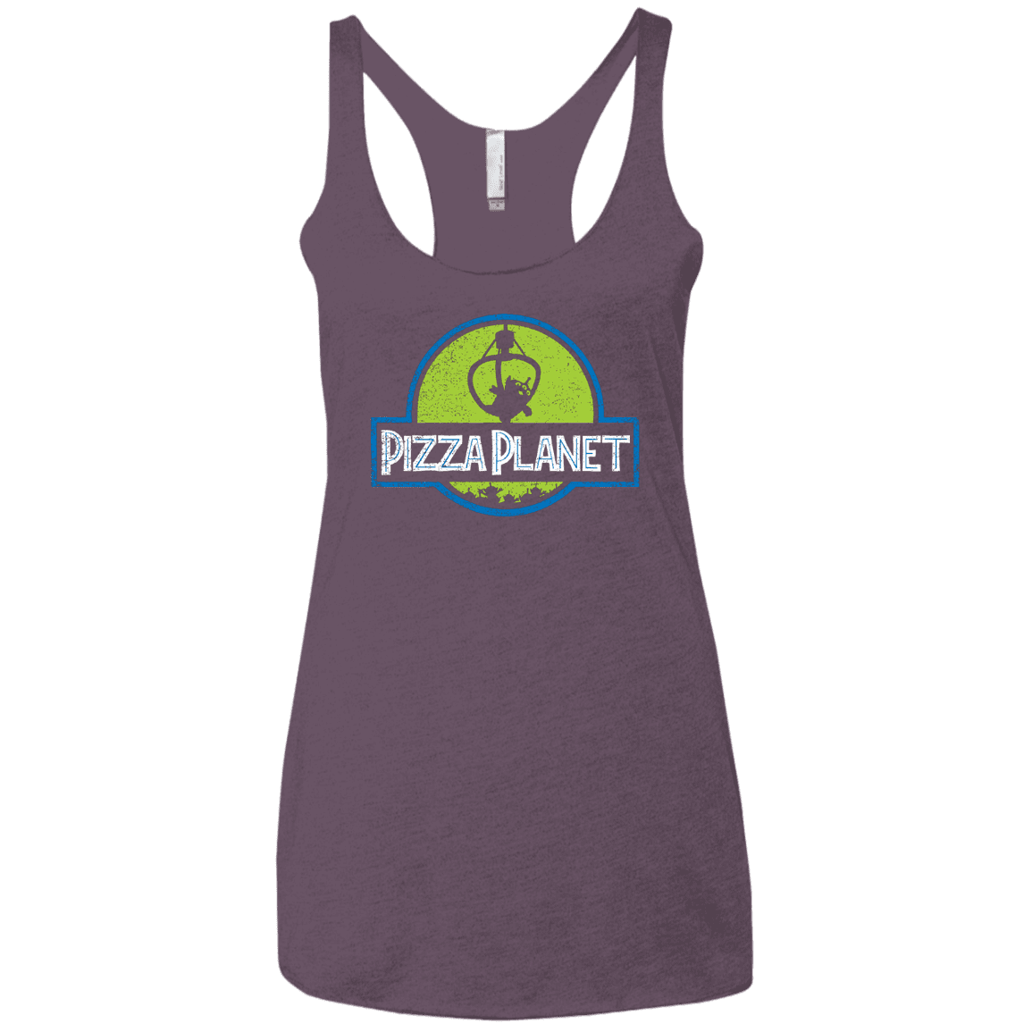 T-Shirts Vintage Purple / X-Small Pizza Planet Women's Triblend Racerback Tank