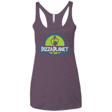 T-Shirts Vintage Purple / X-Small Pizza Planet Women's Triblend Racerback Tank