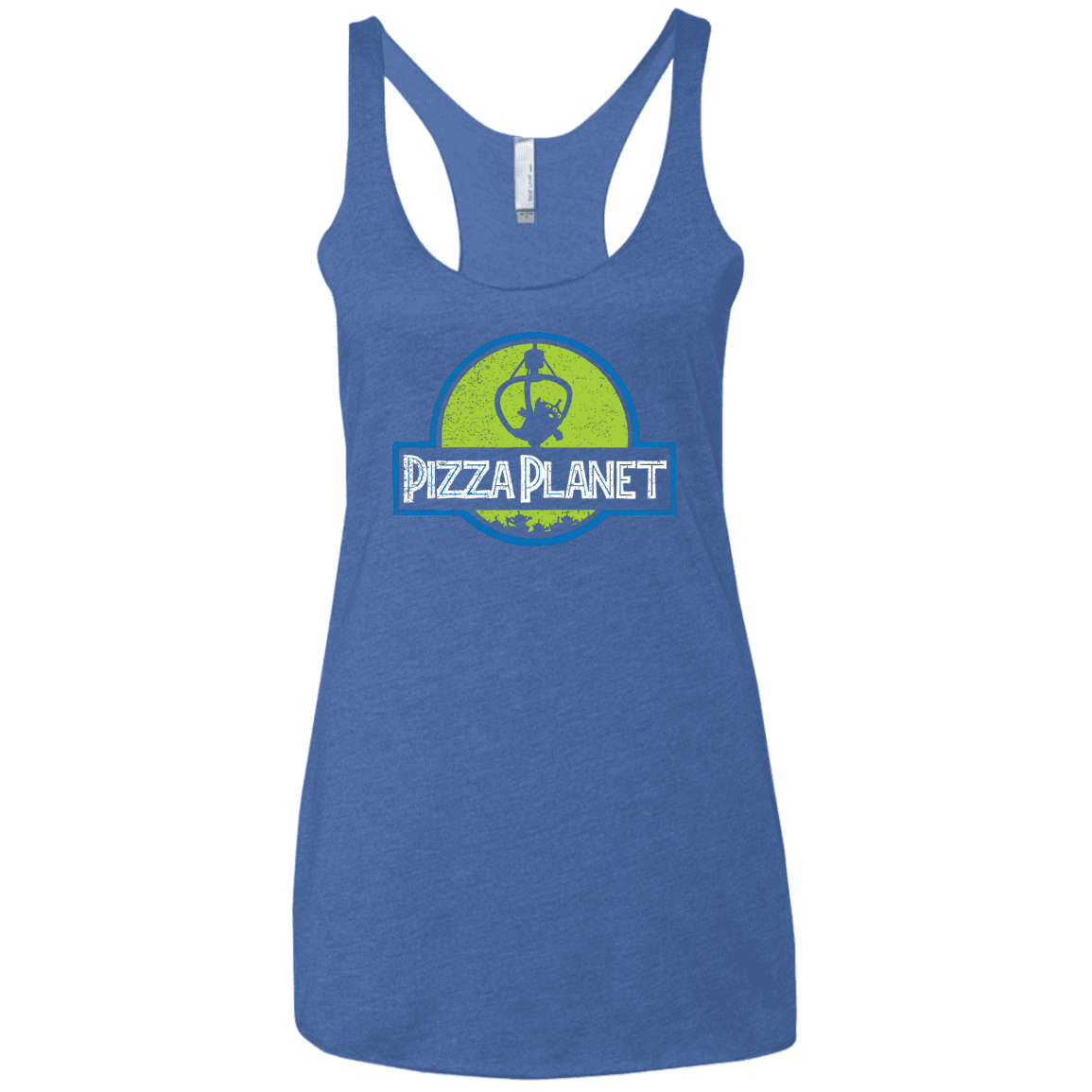 T-Shirts Vintage Royal / X-Small Pizza Planet Women's Triblend Racerback Tank
