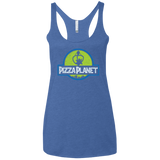 T-Shirts Vintage Royal / X-Small Pizza Planet Women's Triblend Racerback Tank