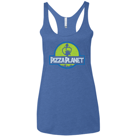 T-Shirts Vintage Royal / X-Small Pizza Planet Women's Triblend Racerback Tank