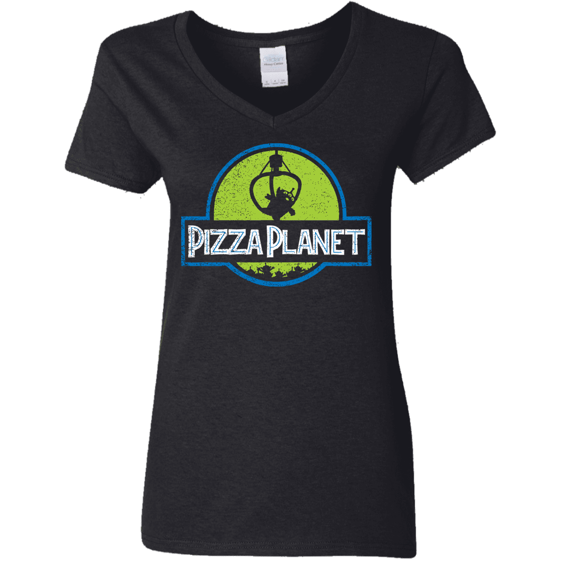 T-Shirts Black / S Pizza Planet Women's V-Neck T-Shirt