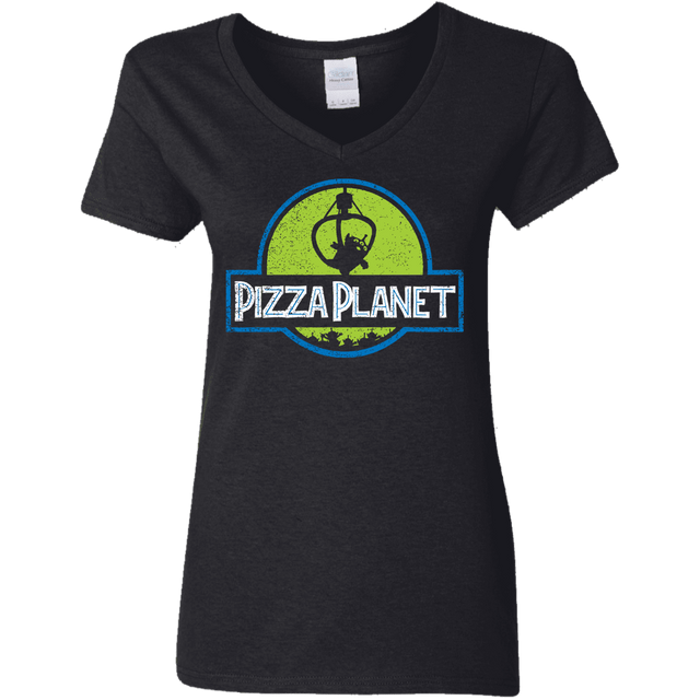 T-Shirts Black / S Pizza Planet Women's V-Neck T-Shirt