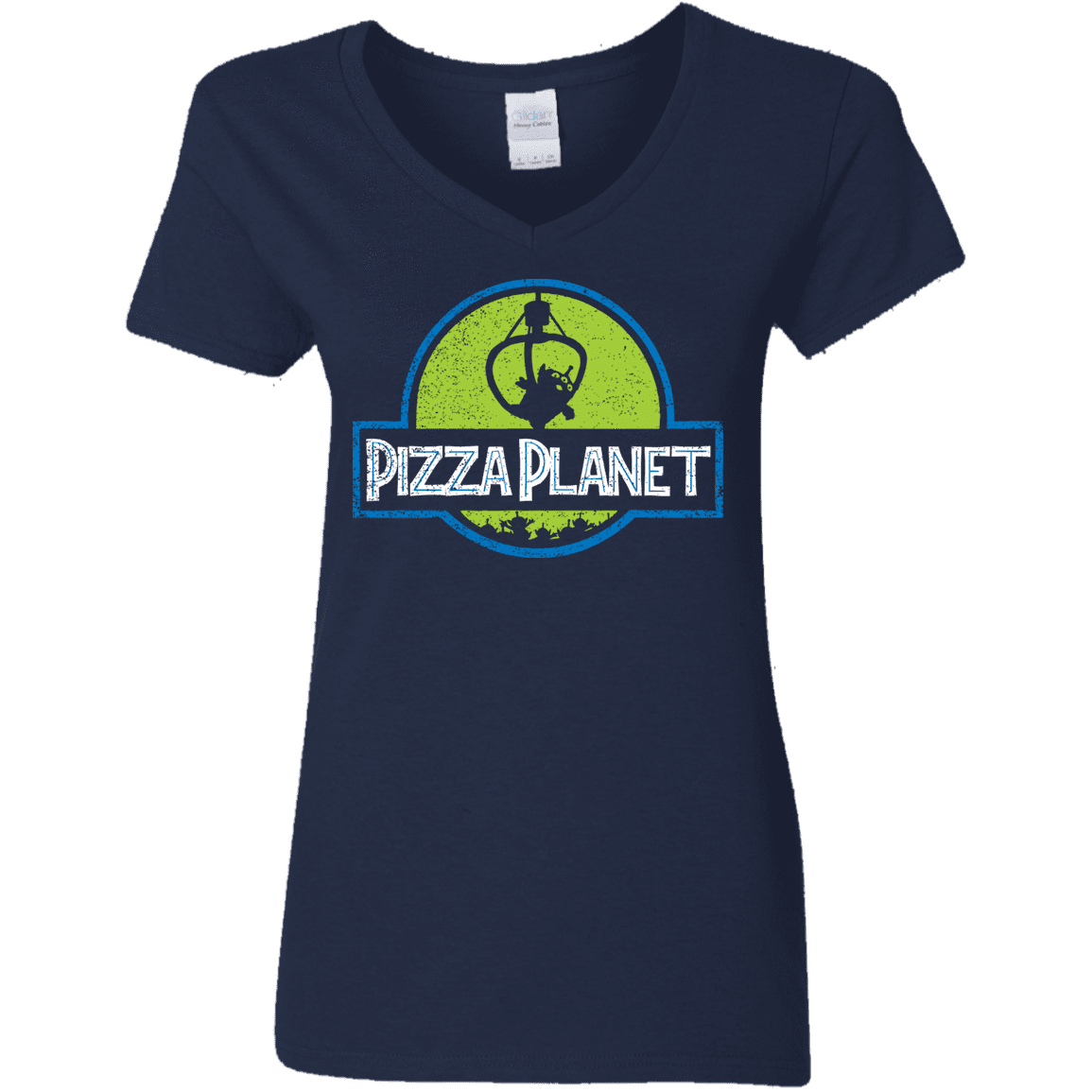 T-Shirts Navy / S Pizza Planet Women's V-Neck T-Shirt