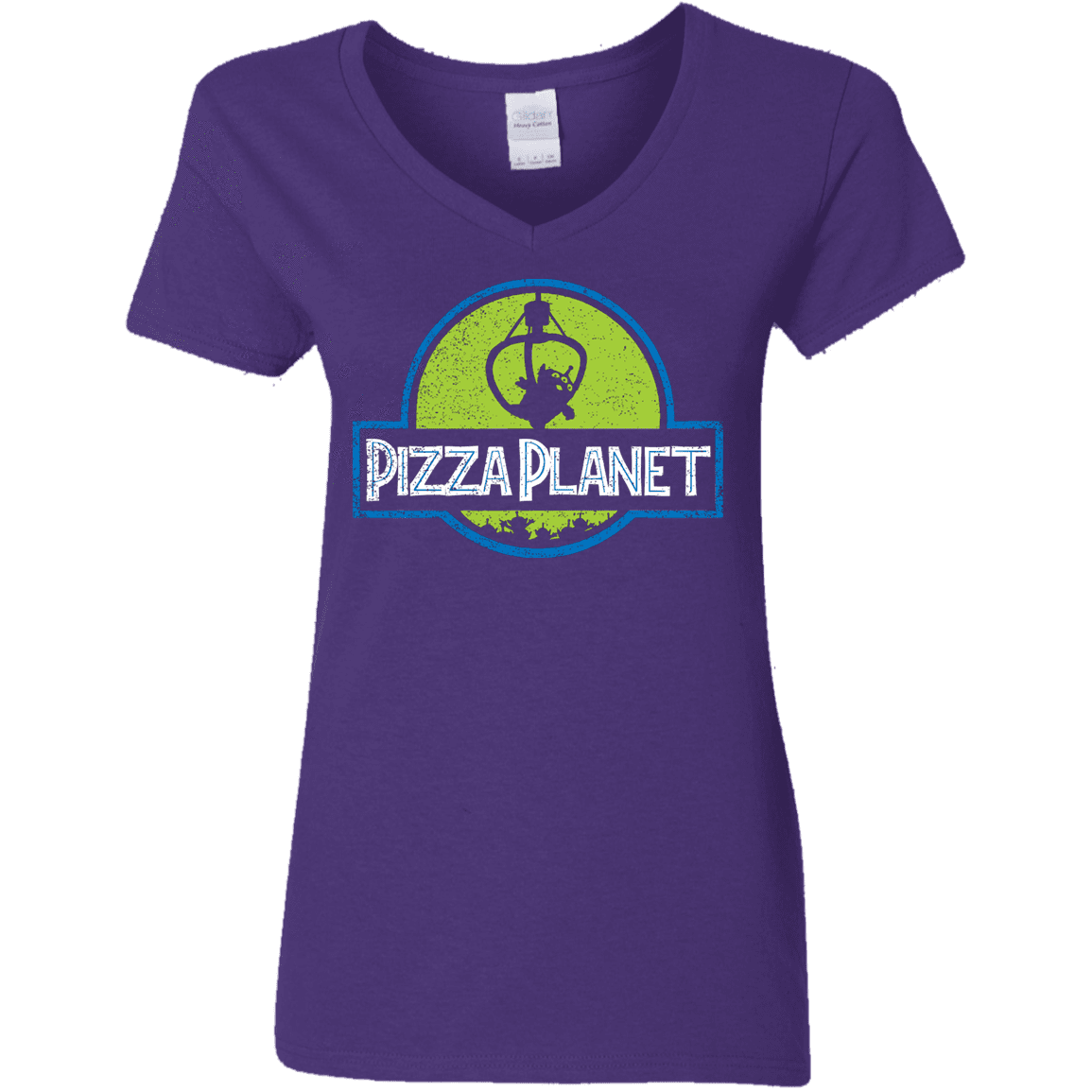 T-Shirts Purple / S Pizza Planet Women's V-Neck T-Shirt