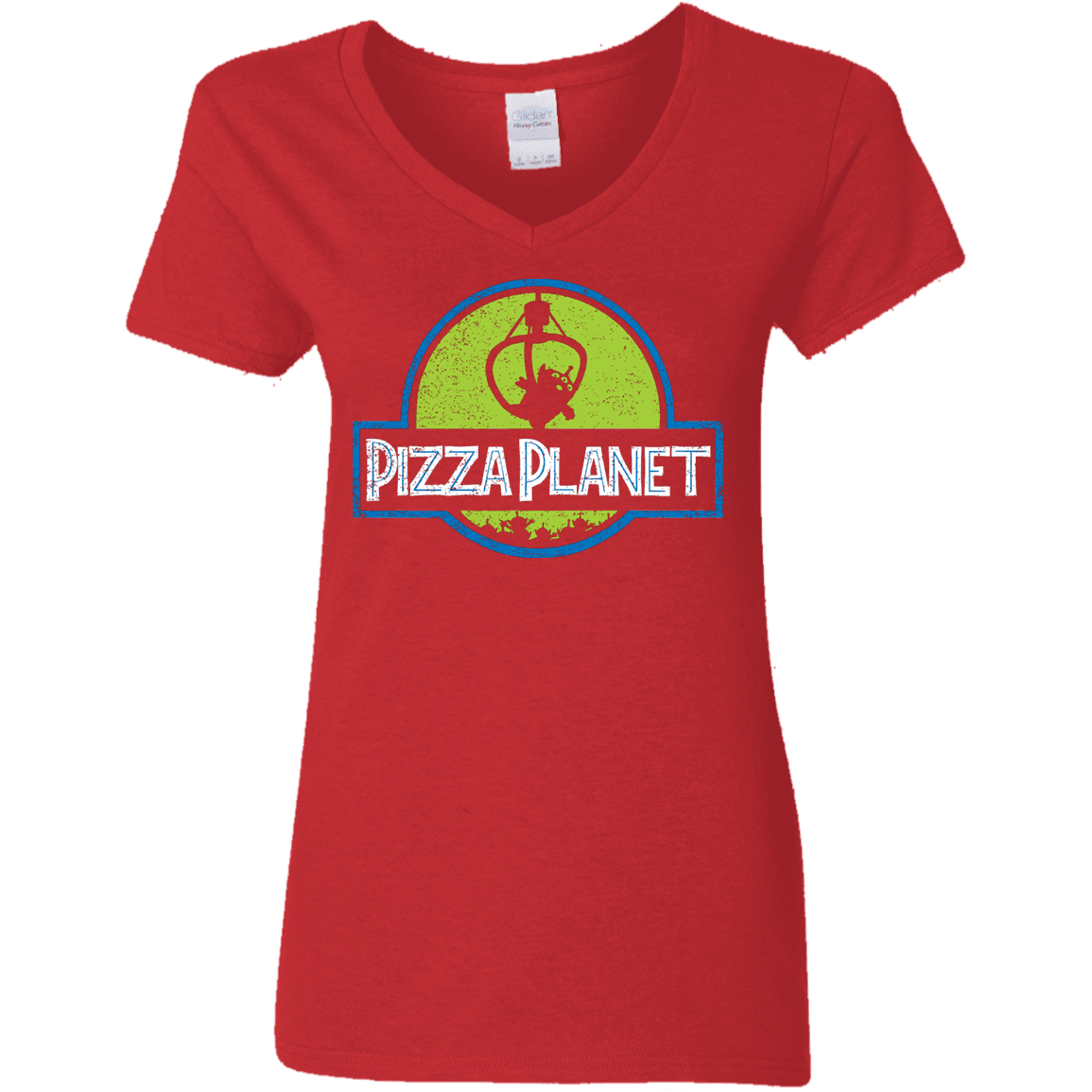 T-Shirts Red / S Pizza Planet Women's V-Neck T-Shirt