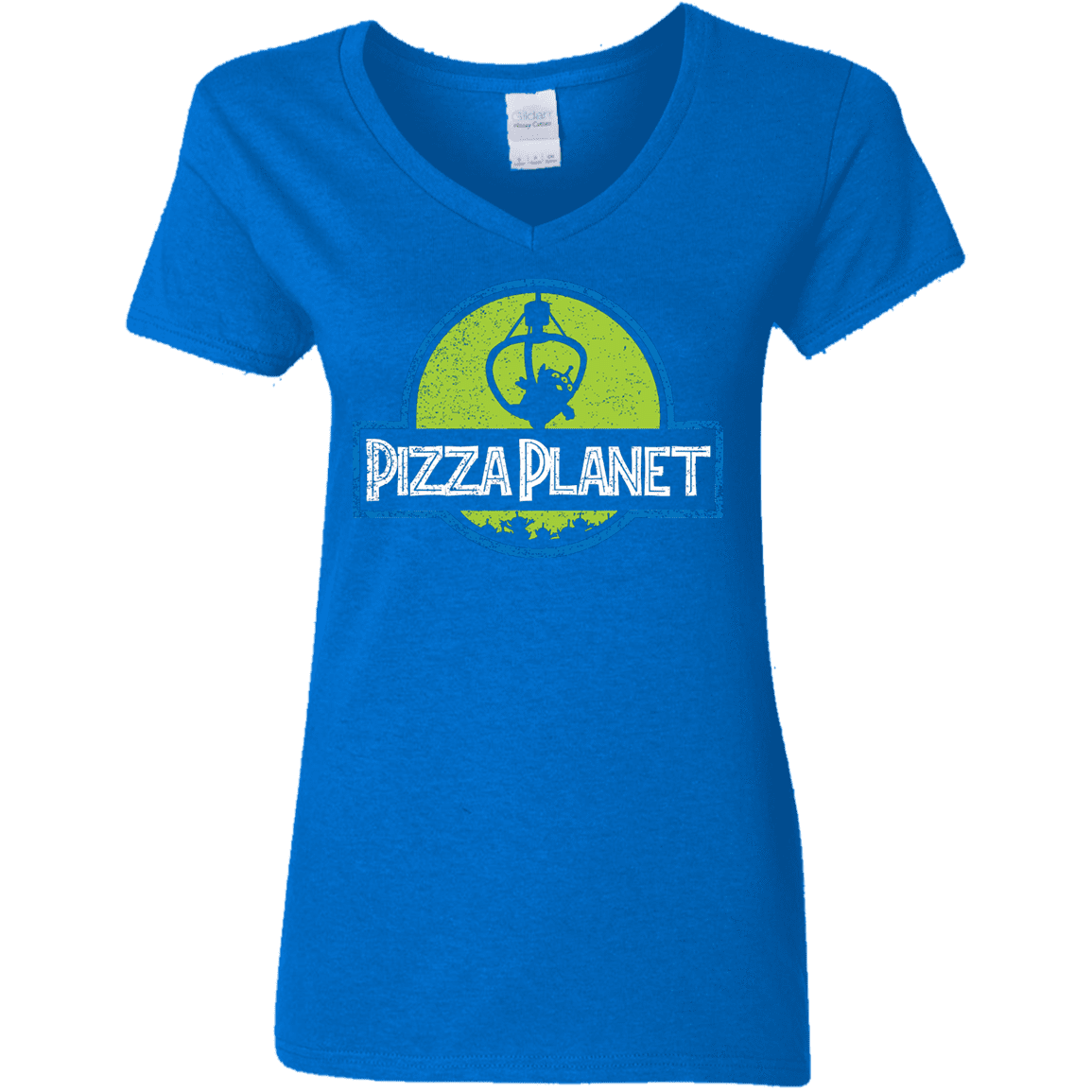 T-Shirts Royal / S Pizza Planet Women's V-Neck T-Shirt