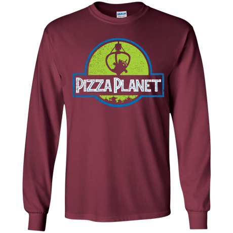 T-Shirts Maroon / YS Pizza Planet Youth Long Sleeve T-Shirt
