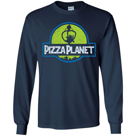 T-Shirts Navy / YS Pizza Planet Youth Long Sleeve T-Shirt