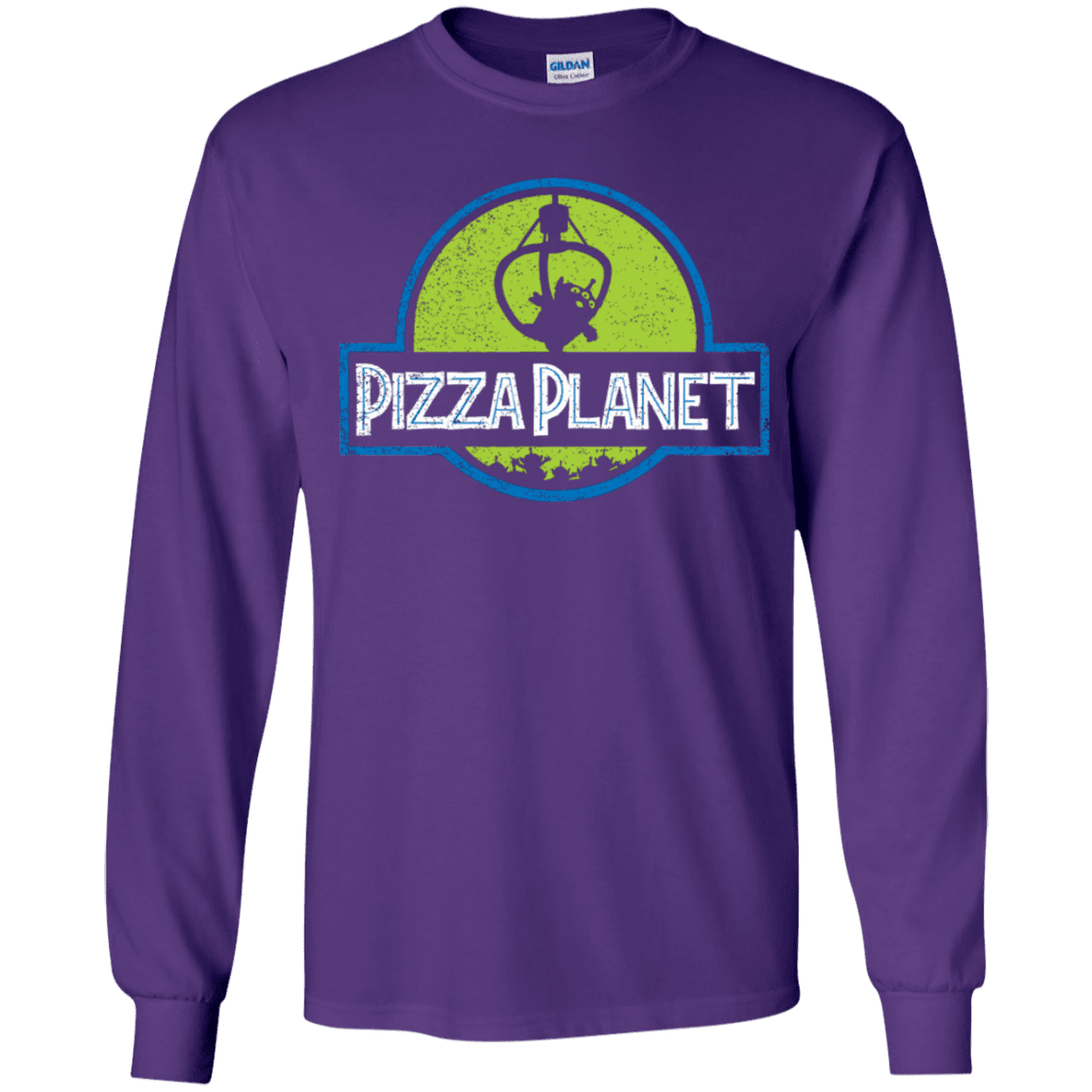 T-Shirts Purple / YS Pizza Planet Youth Long Sleeve T-Shirt