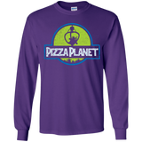 T-Shirts Purple / YS Pizza Planet Youth Long Sleeve T-Shirt