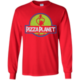 T-Shirts Red / YS Pizza Planet Youth Long Sleeve T-Shirt