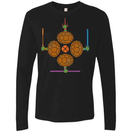 T-Shirts Black / Small Pizza Protection Men's Premium Long Sleeve