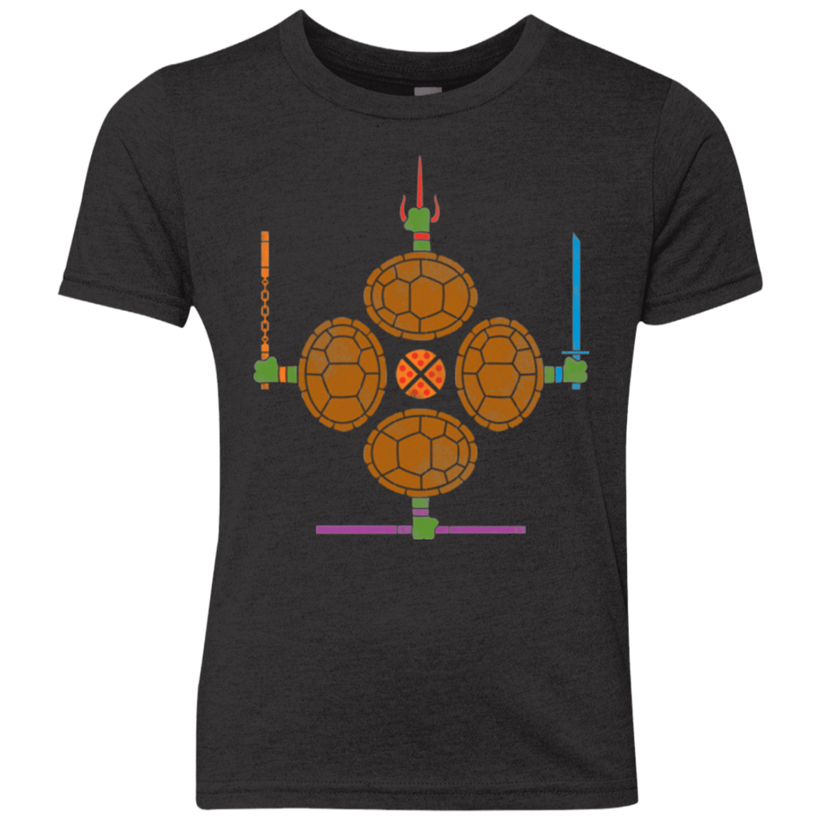 T-Shirts Vintage Black / YXS Pizza Protection Youth Triblend T-Shirt