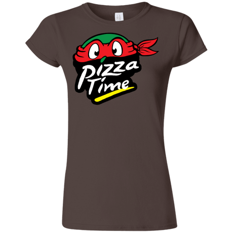 T-Shirts Dark Chocolate / S Pizza Time Junior Slimmer-Fit T-Shirt