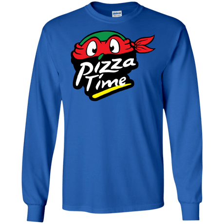 T-Shirts Royal / S Pizza Time Men's Long Sleeve T-Shirt