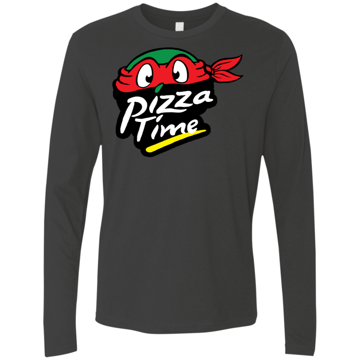 T-Shirts Heavy Metal / S Pizza Time Men's Premium Long Sleeve