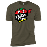 T-Shirts Military Green / X-Small Pizza Time Men's Premium T-Shirt