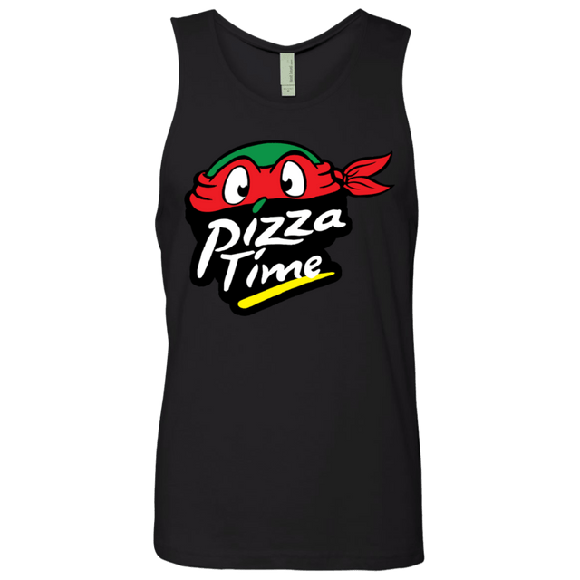 T-Shirts Black / S Pizza Time Men's Premium Tank Top