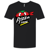 T-Shirts Black / X-Small Pizza Time Men's Premium V-Neck