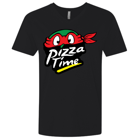 T-Shirts Black / X-Small Pizza Time Men's Premium V-Neck