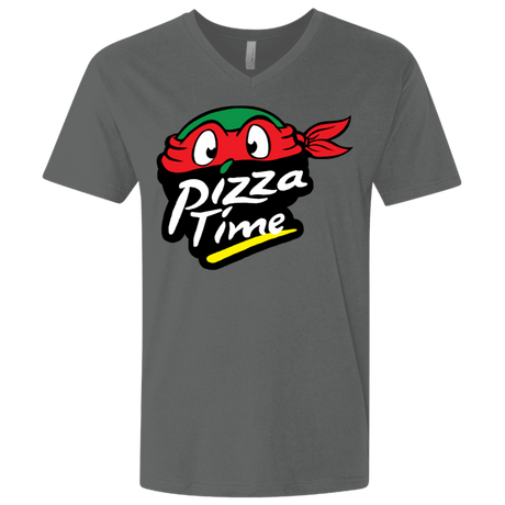 T-Shirts Heavy Metal / X-Small Pizza Time Men's Premium V-Neck
