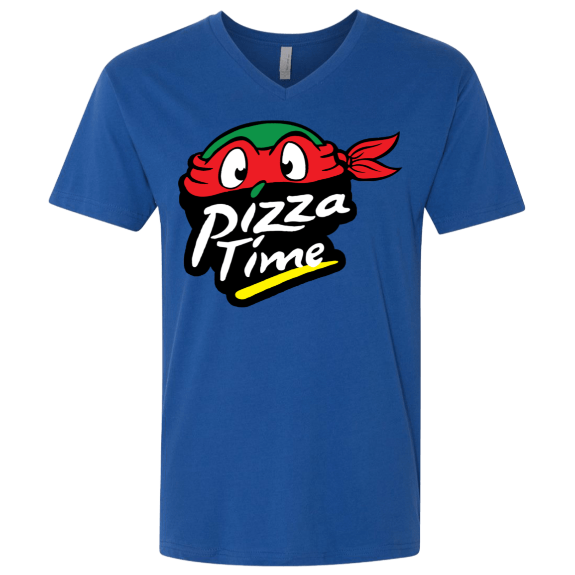 T-Shirts Royal / X-Small Pizza Time Men's Premium V-Neck