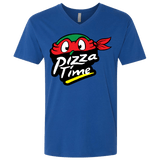 T-Shirts Royal / X-Small Pizza Time Men's Premium V-Neck