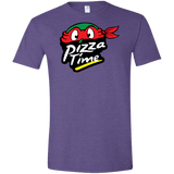 T-Shirts Heather Purple / S Pizza Time Men's Semi-Fitted Softstyle