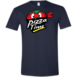 T-Shirts Navy / X-Small Pizza Time Men's Semi-Fitted Softstyle