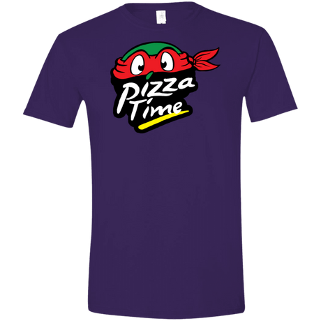 T-Shirts Purple / S Pizza Time Men's Semi-Fitted Softstyle