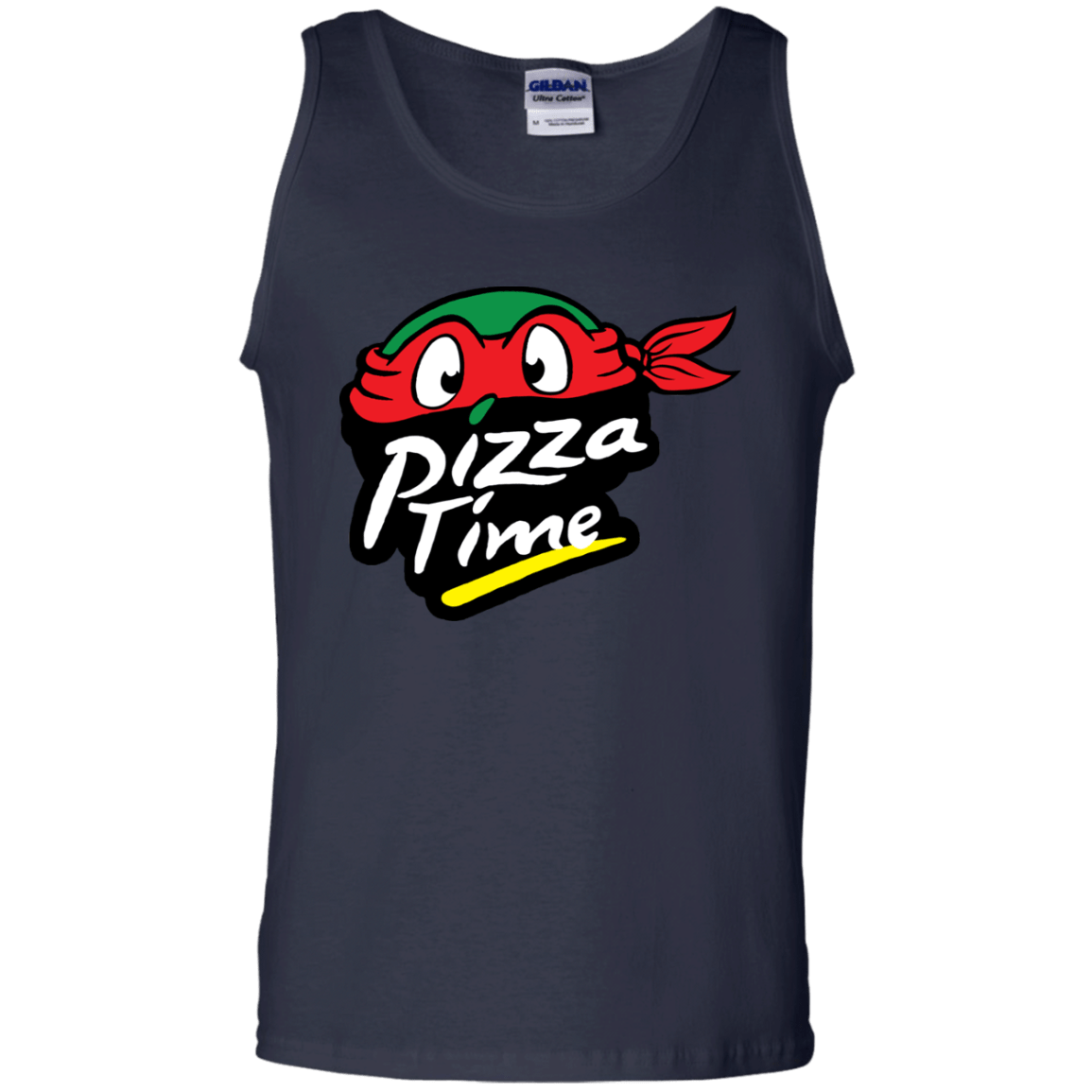 T-Shirts Navy / S Pizza Time Men's Tank Top