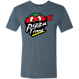 T-Shirts Indigo / S Pizza Time Men's Triblend T-Shirt