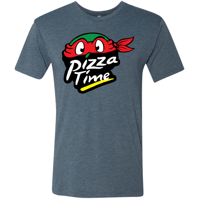 T-Shirts Indigo / S Pizza Time Men's Triblend T-Shirt