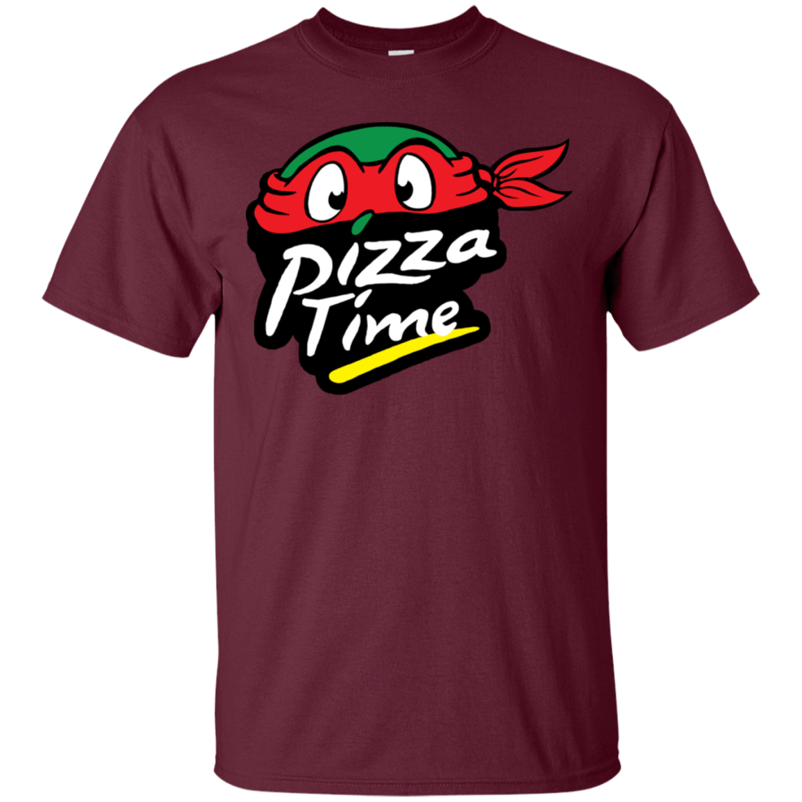 T-Shirts Maroon / S Pizza Time T-Shirt