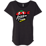 T-Shirts Vintage Black / X-Small Pizza Time Triblend Dolman Sleeve