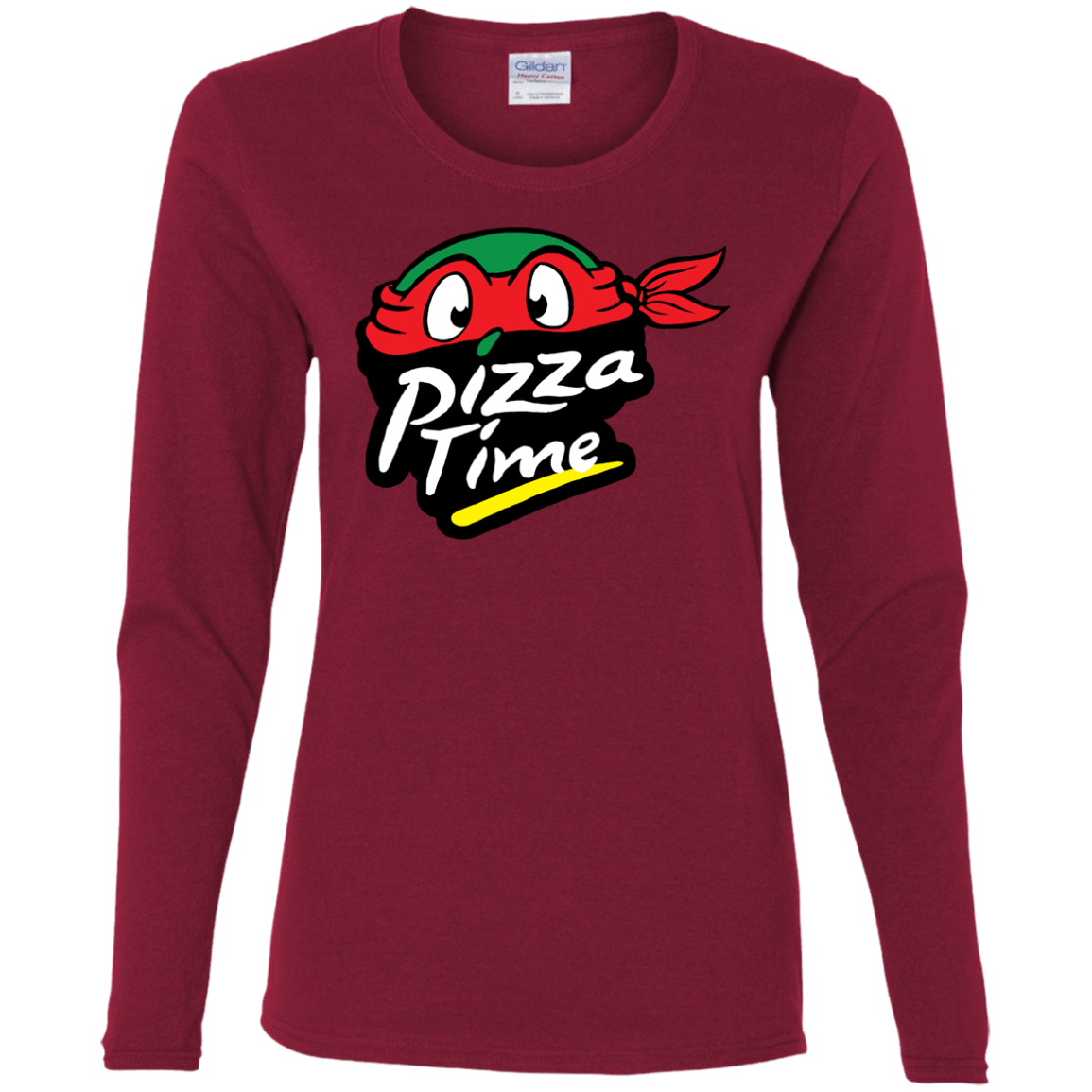 T-Shirts Cardinal / S Pizza Time Women's Long Sleeve T-Shirt