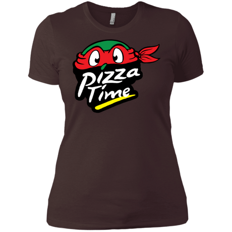 T-Shirts Dark Chocolate / X-Small Pizza Time Women's Premium T-Shirt