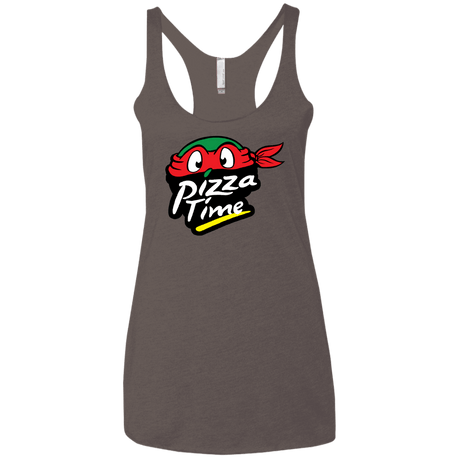 T-Shirts Macchiato / X-Small Pizza Time Women's Triblend Racerback Tank