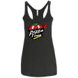T-Shirts Vintage Black / X-Small Pizza Time Women's Triblend Racerback Tank