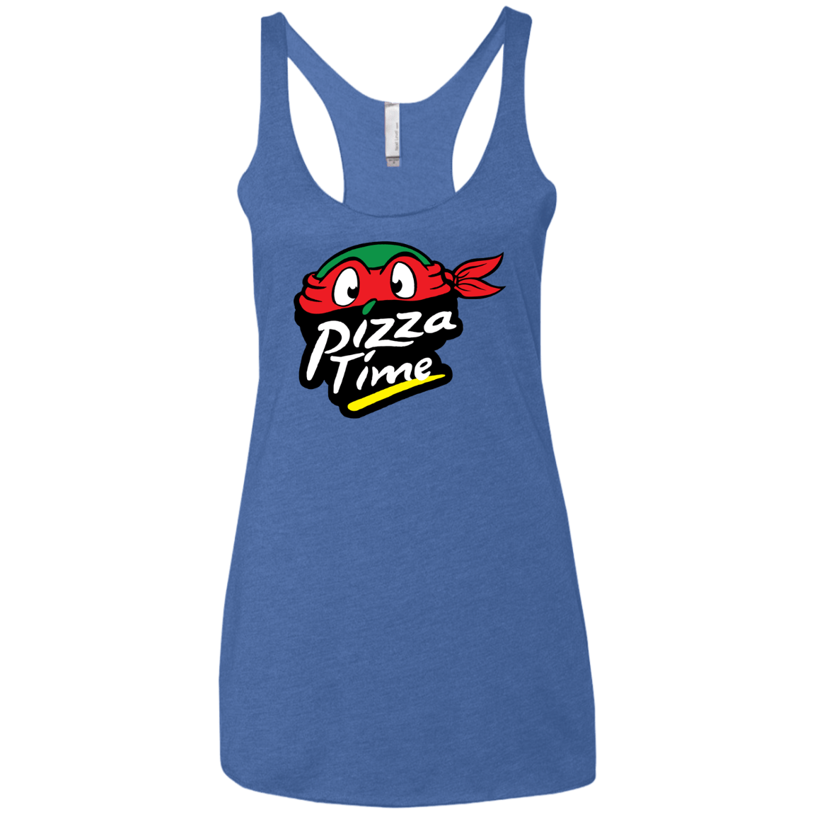 T-Shirts Vintage Royal / X-Small Pizza Time Women's Triblend Racerback Tank