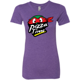 T-Shirts Purple Rush / S Pizza Time Women's Triblend T-Shirt