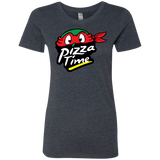 T-Shirts Vintage Navy / S Pizza Time Women's Triblend T-Shirt
